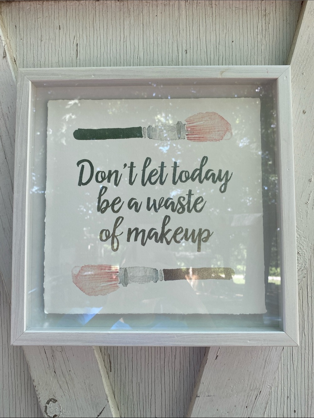 Makeup Quote Art  frame